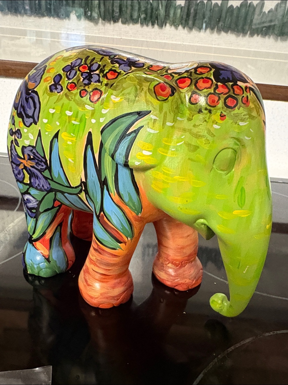 Elephant Parade 2012 Van Gogh inspired Elephant Figurine